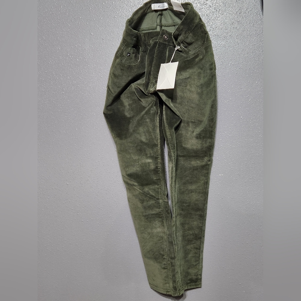 Green Corduroy Skinny 15/31